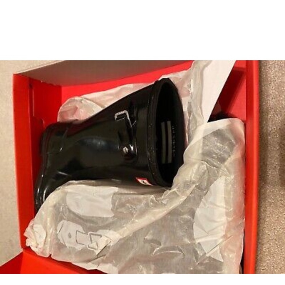 Kids Original Gloss Black Hunter Rain Boots. - Picture 3 of 6